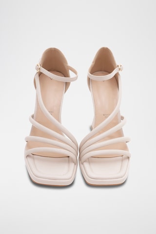 Sandálias de salto Ginevra - Cru