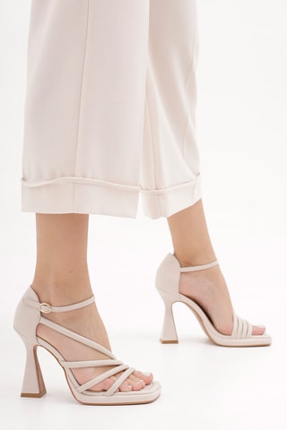 Sandálias de salto Ginevra - Cru