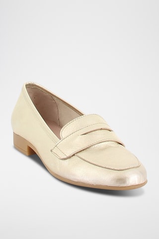 Mocassins en cuir Natalina - Doré