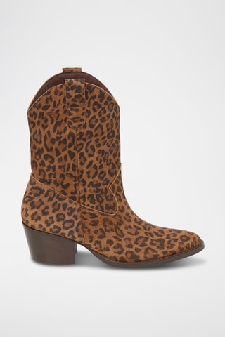 Bottines en nubuck Zelie - Marron