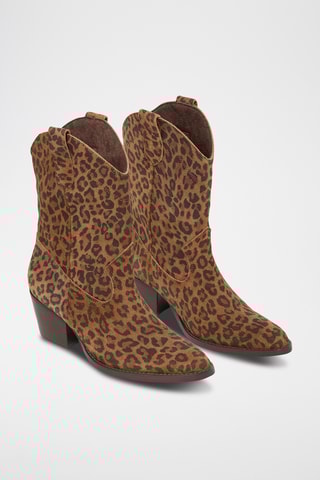Bottines en nubuck Zelie - Marron