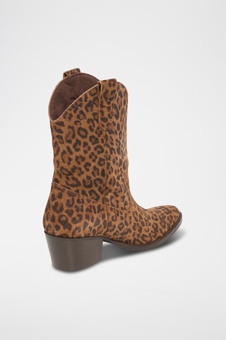 Bottines en nubuck Zelie - Marron