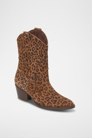 Bottines en nubuck Zelie - Marron