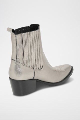 Bottines en cuir Odelia - Argenté