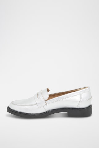 Mocassins en cuir Nera - Argenté