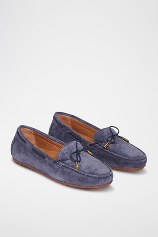Chaussures bateau en nubuck All - Bleu marine