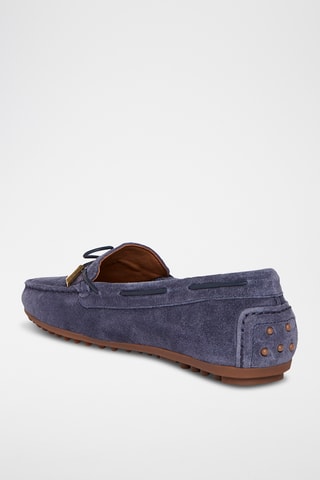 Chaussures bateau en nubuck All - Bleu marine