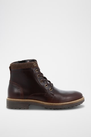 Boots en cuir Thierry - Marron