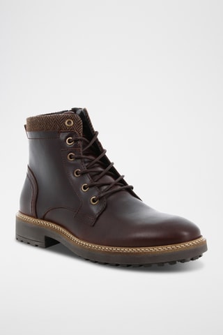 Boots en cuir Thierry - Marron