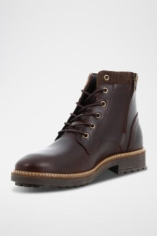 Boots en cuir Thierry - Marron