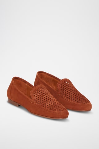 Mocassins en cuir de chèvre Dorine - Camel