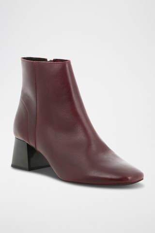 Bottines en cuir Simanette - Bordeaux
