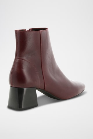 Bottines en cuir Simanette - Bordeaux