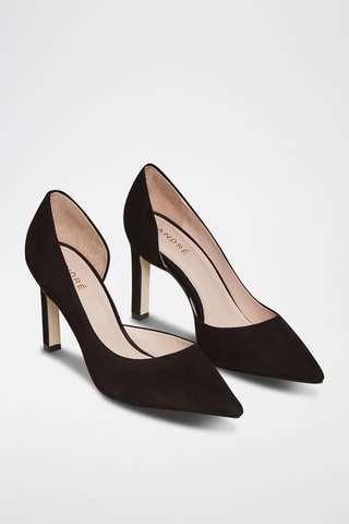 Escarpins en nubuck Frivola - Noir