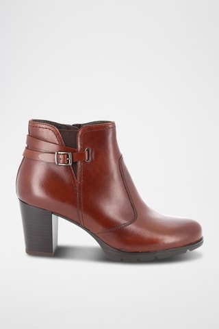 Botins em couro Maia - Castanho