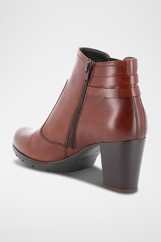 Botins em couro Maia - Castanho