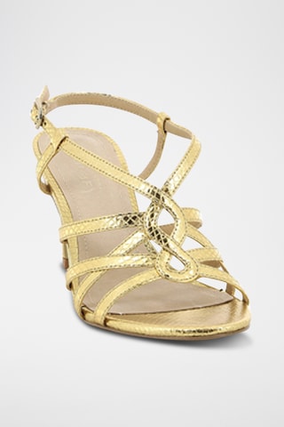 Sandálias de salto em couro Emancipee - Dourado