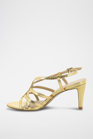 Sandálias de salto em couro Emancipee - Dourado