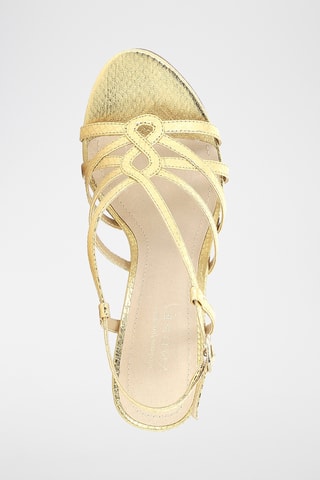 Sandálias de salto em couro Emancipee - Dourado
