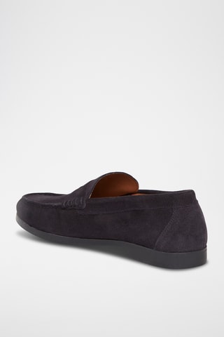 Mocassins en nubuck Nayport - Bleu marine