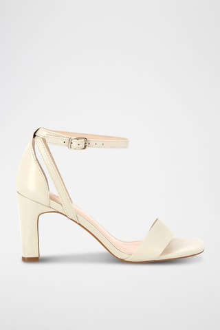 Sandales à talons en cuir Effrontee - Blanc