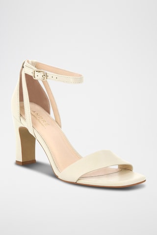 Sandales à talons en cuir Effrontee - Blanc