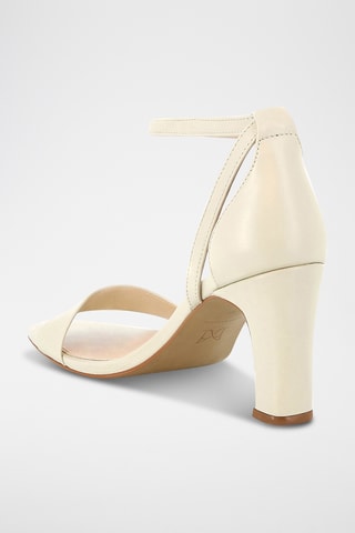 Sandales à talons en cuir Effrontee - Blanc