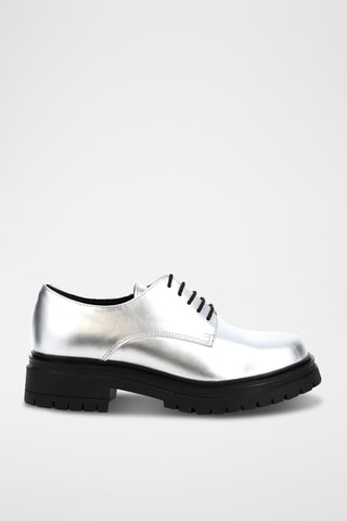 Derbys en cuir Keicy - Argenté