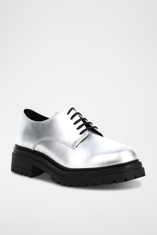 Derbys en cuir Keicy - Argenté