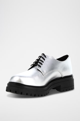 Derbys en cuir Keicy - Argenté