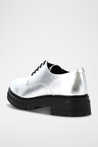 Derbys en cuir Keicy - Argenté