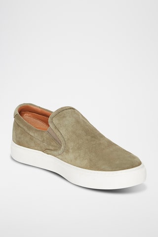 Slip-on en nubuck Theo - Kaki