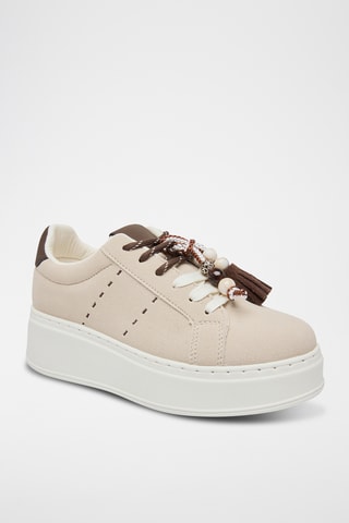 Baskets plateformes Sariet - Beige