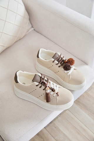 Baskets plateformes Sariet - Beige