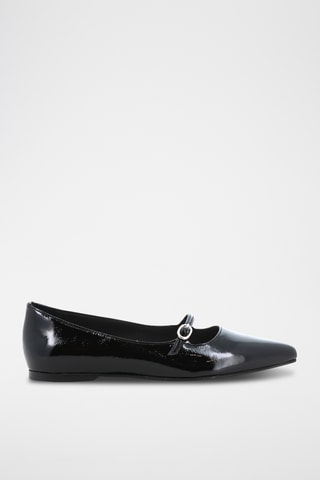 Babies en cuir verni Julietta - Noir