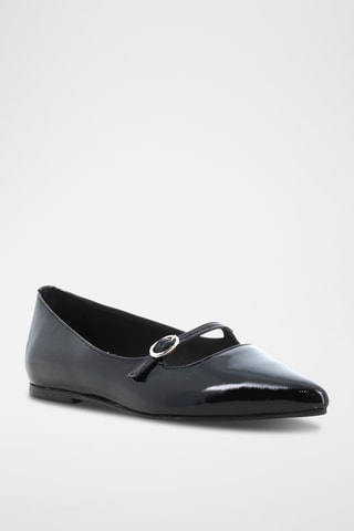 Babies en cuir verni Julietta - Noir