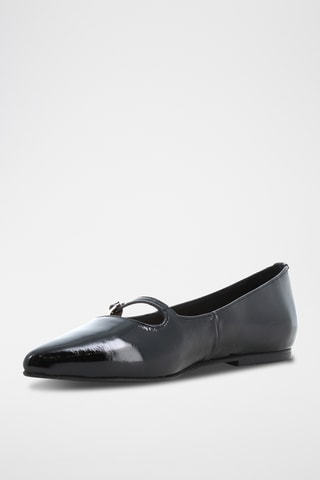 Babies en cuir verni Julietta - Noir
