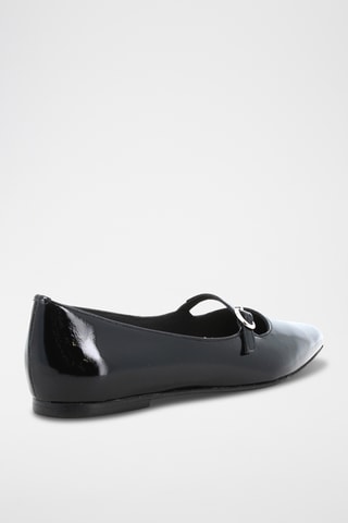 Babies en cuir verni Julietta - Noir