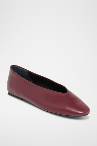 Ballerines en cuir Airelle - Bordeaux