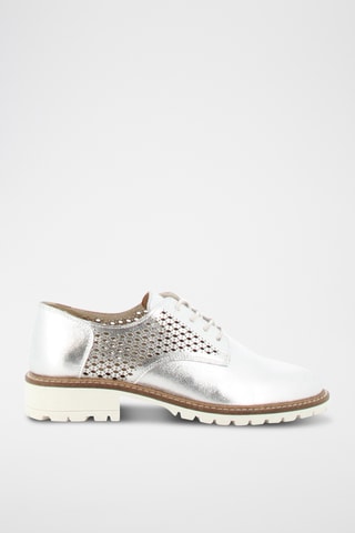 Derbys en cuir Julita - Argenté