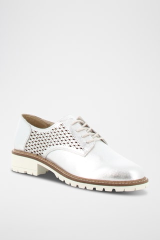 Derbys en cuir Julita - Argenté