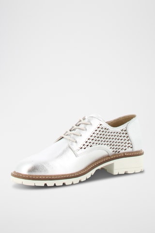 Derbys en cuir Julita - Argenté
