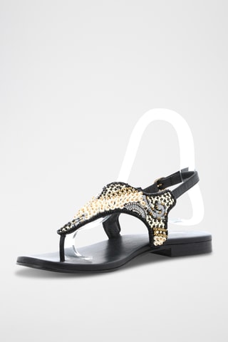 Sandales en cuir Marah - Noir