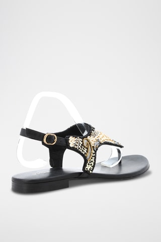 Sandales en cuir Marah - Noir