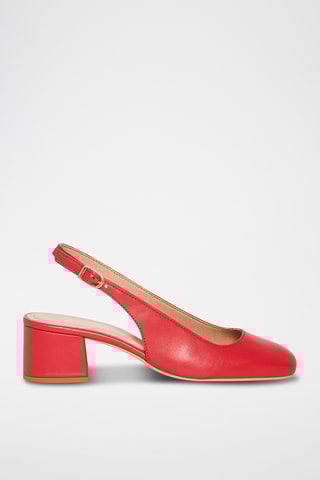 Escarpins en cuir de chèvre Olivia - Rouge