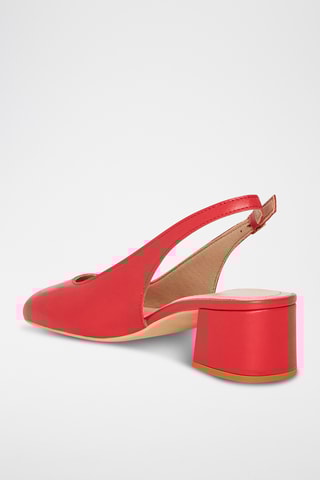 Escarpins en cuir de chèvre Olivia - Rouge