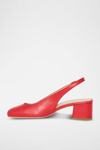 Escarpins en cuir de chèvre Olivia - Rouge