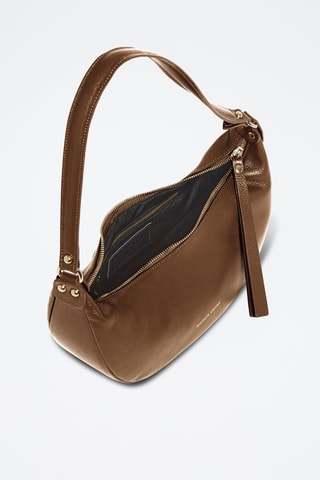 Sac porté épaule en cuir - Marron