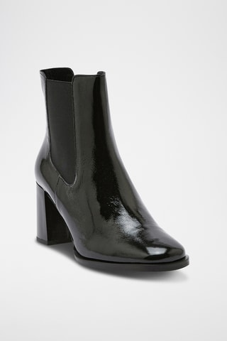Bottines Chelsea en cuir verni Chelsea - Noir