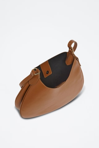 Sac bandoulière en cuir - Marron